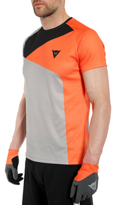 Велофутболка Dainese Hg Tee 3 Light Gray/Orange