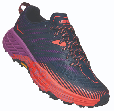 Кроссовки Hoka Speedgoat 4 Outer Space/Hot Coral