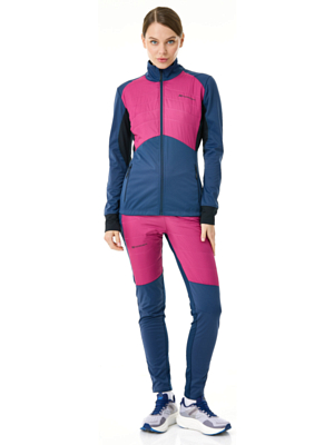 Куртка беговая Nordski Hybrid Pro Blue/Fuchsia